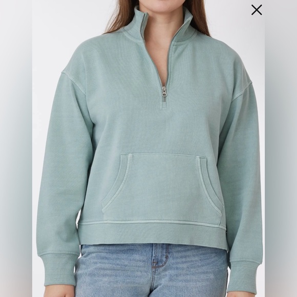 C&C California Tops - C & C California Sunwashed Fleece Quarter Zip Sweatshirt